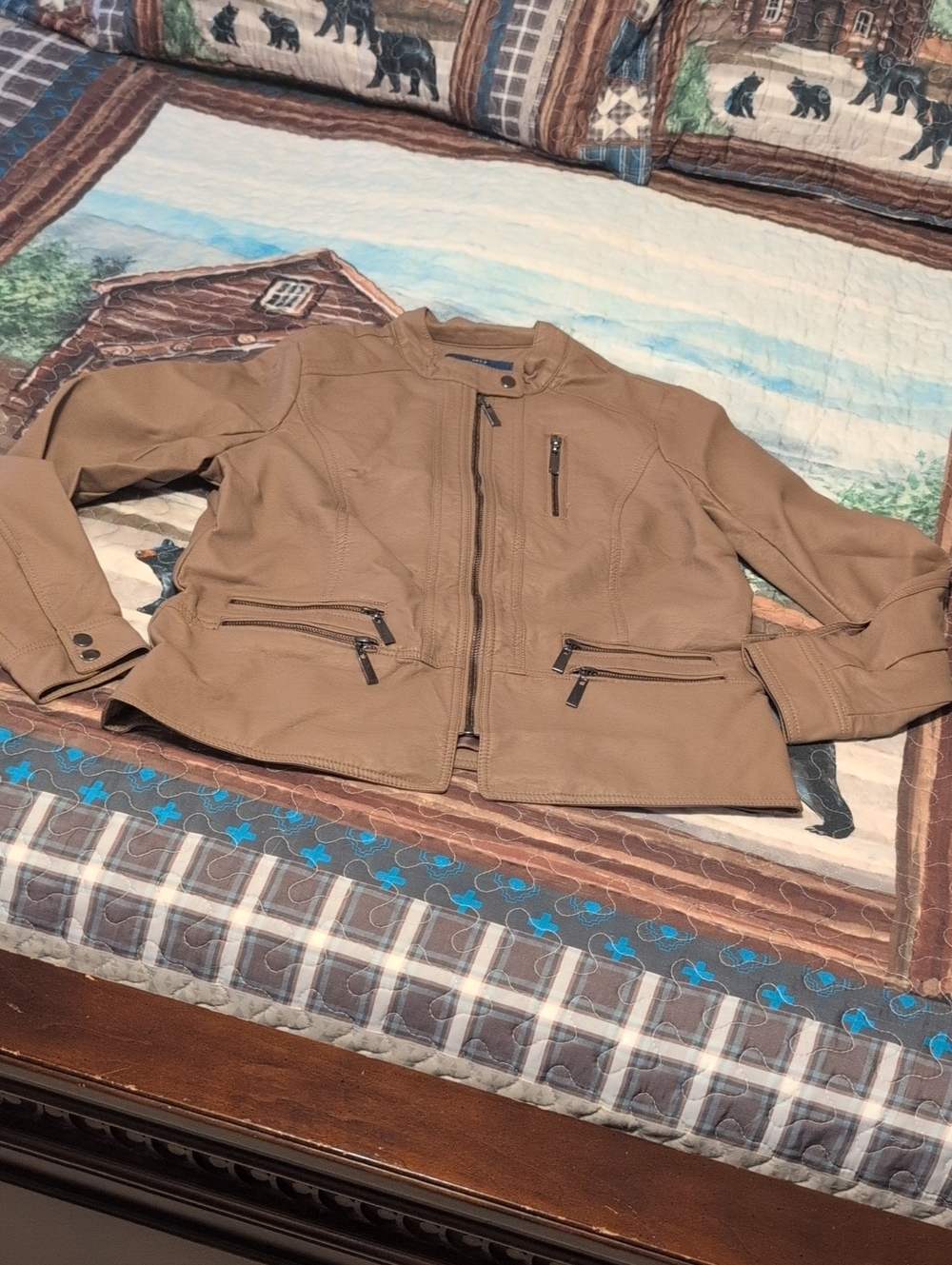 Women's Apt. 9 Faux-Leather Jacket